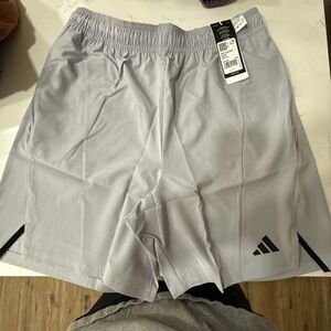 Adidas Men's Light Gray Athletic Shorts